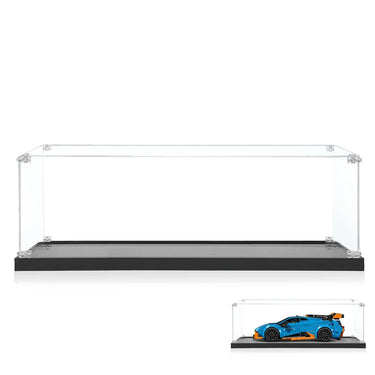 Display Case for LEGO® Speed Champions Lamborghini Revuelto & Huracán STO 77238 (Blue) - ICUANUTY