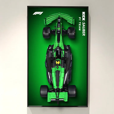 Wall Display Frame for CADA KlCK Sauber F1 Team C44 2024 C64010W - ICUANUTY