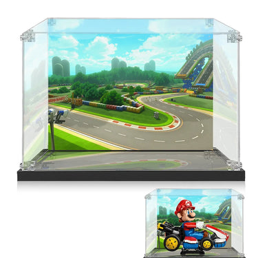Display case for LEGO® Super Mario™ Mario Kart™ – Mario & Standard Kart 72037 - ICUANUTY