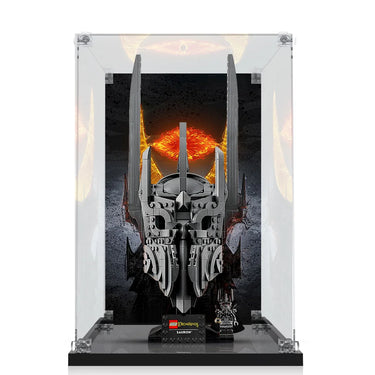 Premium Display Case Compatible with LEGO® Icons The Lord of the Rings: Sauron's Helmet 11373
