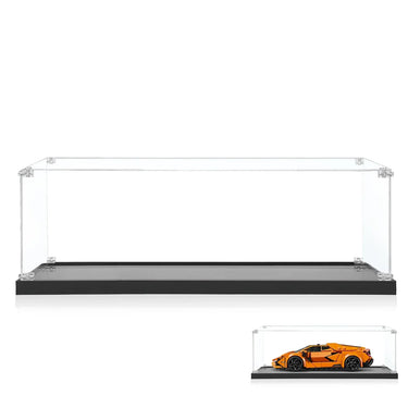 Display Case for LEGO® Speed Champions Lamborghini Revuelto & Huracán STO 77238 （Orang） - ICUANUTY