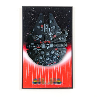 Wall Display Frame for LEGO Star Wars The Dark Falcon 75389 - ICUANUTY