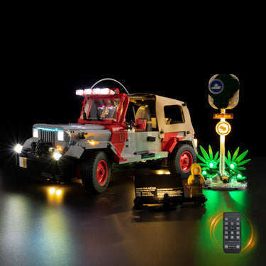 Premium Light Kit Compatible with LEGO® Jurassic World™ Jurassic Park Jeep® Wrangler 77984