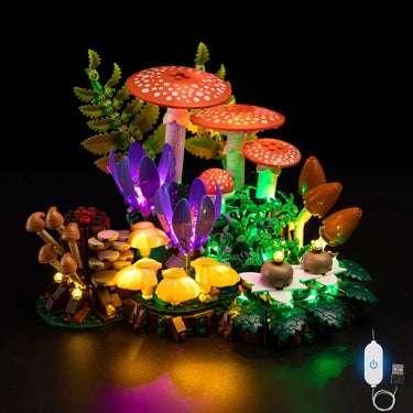 Premium Light Kit Compatible with LEGO Botanicals Woodland Mushrooms 11505