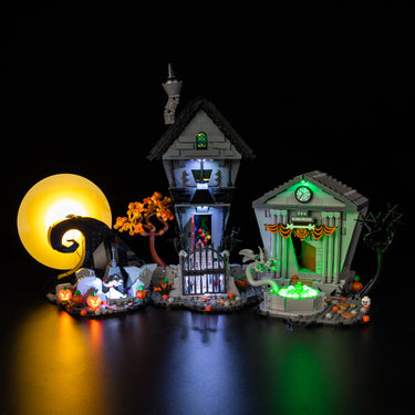 Premium Light Kit Compatible with LEGO Ideas Disney Tim Burton's The Nightmare Before Christmas 21351