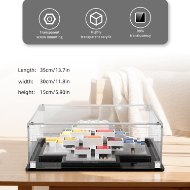 Display Case for Lego Architecture LEGO House 21037 - ICUANUTY