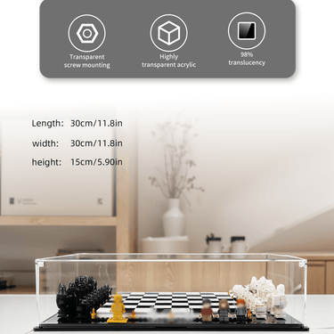 Display Case for Lego Hogwarts Wizard's Chess 76392 - ICUANUTY