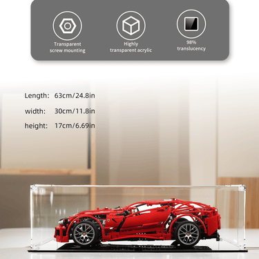 Display Case for LEGO Ferrari 599 GTB Fiorano 8145 - ICUANUTY