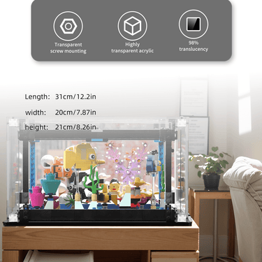 Display Case for Lego Creator Fish Tank 31122 - ICUANUTY