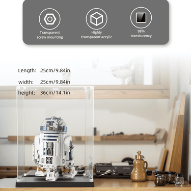 Display Case for LEGO Star Wars R2-D2 75308 - ICUANUTY