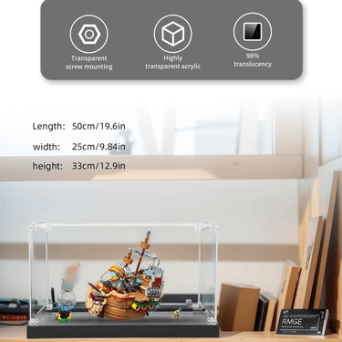 Display Case for LEGO Super Mario Bowser's Airship 71391 - ICUANUTY