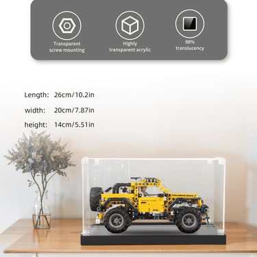 Display Case for LEGO Technic Jeep Wrangler 42122 - ICUANUTY