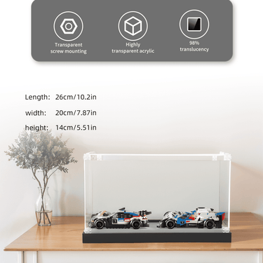 Display case for LEGO BMW M4 GT3 & BMW M Hybrid V8 76922 - ICUANUTY