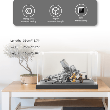Display Case for LEGO Star Wars Pirate Snub Fighter 75346 - ICUANUTY