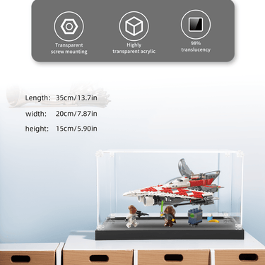 Display Case for LEGO Star Wars Jedi Bob's Starfighter 75388 - ICUANUTY