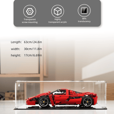 Display case for LEGO Ferrari Enzo 8653 - ICUANUTY