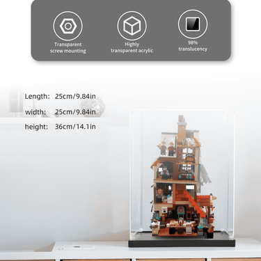 Display case for LEGO Harry Potter Attack on The Burrow 75980 - ICUANUTY