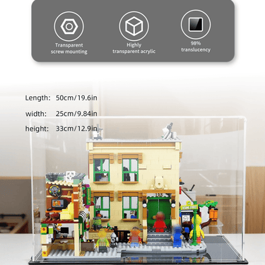 Display Case for Lego Ideas 123 Sesame Street 21324 - ICUANUTY