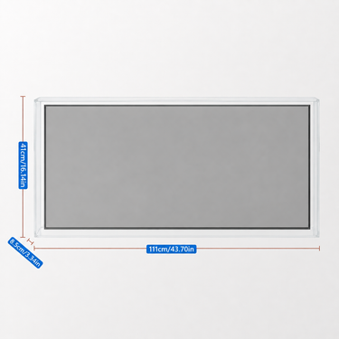Display frame dust cover for ICUANUTY display wall panels (one-piece design, no installation required)