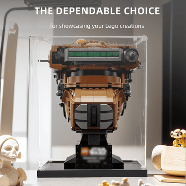 Display case for LEGO Princess Leia (Boushh) Helmet 75351 - ICUANUTY