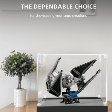 Display case for LEGO Star Wars TIE Interceptor 75382 - ICUANUTY