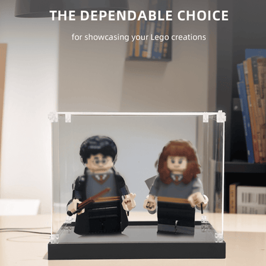 Display Case for Lego Harry Potter & Hermione Granger 76393 - ICUANUTY