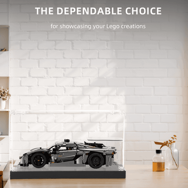 Display case for LEGO Koenigsegg Jesko Absolut Hypercar 42173 - ICUANUTY