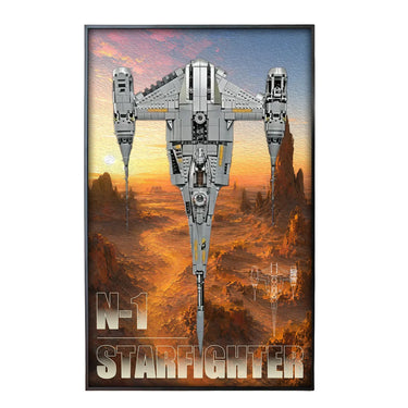 Wall Display Frame for LEGO Star Wars™  The Mandalorian's N-1 Starfighter™ 75442