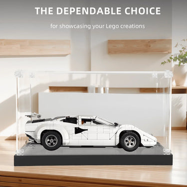Display case for LEGO Lamborghini Countach 5000 Quattrovalvole 10337 - ICUANUTY