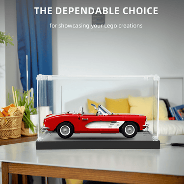 Display Case for Lego Creator Chevrolet Corvette 10321 - ICUANUTY