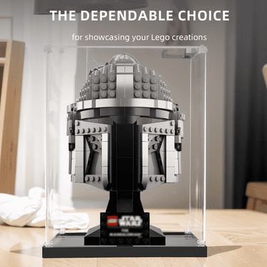 Display case for LEGO The Mandalorian Helmet 75328 - ICUANUTY