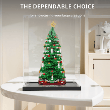 Display Case for Lego Creator Christmas Tree 40573 - ICUANUTY