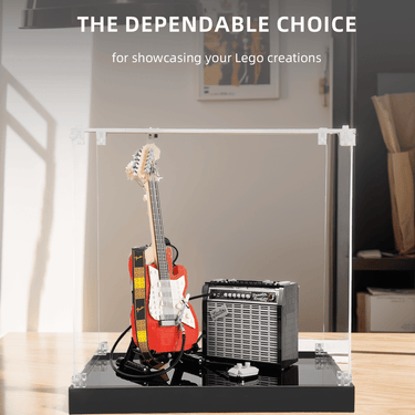 Display Case for LEGO Ideas Fender Stratocaster 21329 - ICUANUTY