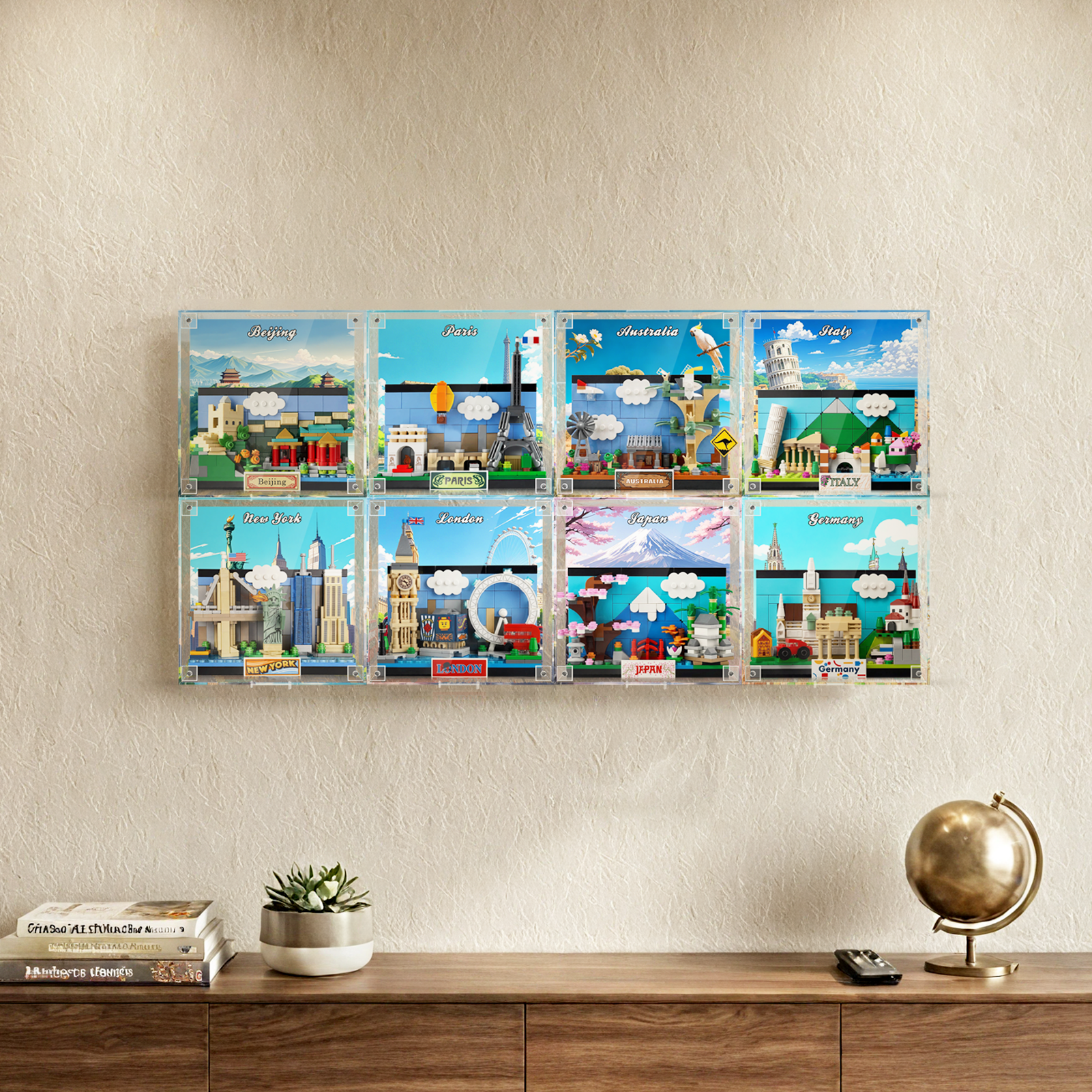 Display Frame for LEGO Germany Postcard Integrated Acrylic 40954 – 3D ...