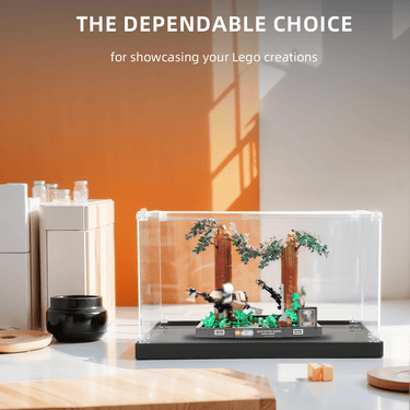 Display Case for LEGO Star Wars Endor Speeder Chase Diorama 75353 - ICUANUTY