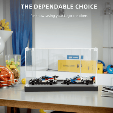 Display case for LEGO BMW M4 GT3 & BMW M Hybrid V8 76922 - ICUANUTY