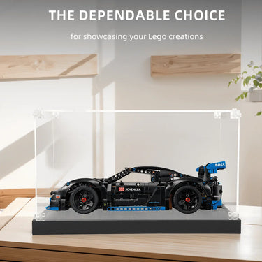 Display Case for Lego Porsche GT4 e-Performance Race Car 42176 - ICUANUTY