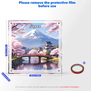 Display Frame for LEGO Japan Postcard Integrated Acrylic 40713 – 3D Wall Art & Desk Showcase