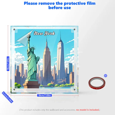 Ramme til LEGO New York Postkort Integreret Akryl 40519 – 3D-vægkunst & skrivebordsudstilling