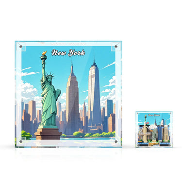 Ramme til LEGO New York Postkort Integreret Akryl 40519 – 3D-vægkunst & skrivebordsudstilling