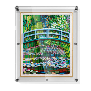 Teca espositiva compatibile con LEGO® Art Claude Monet – Ponte su uno stagno di ninfee 31220