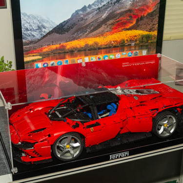 Display case for LEGO Race car (1 :8 scale) 42172, 42143, 42083, 42056,42115 - ICUANUTY