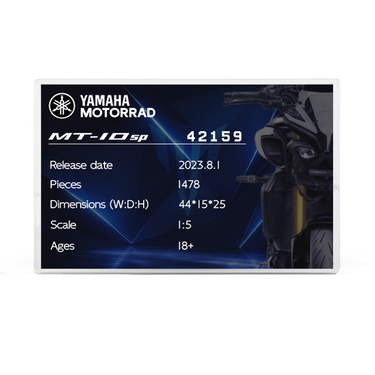 Displaycase voor LEGO Technic™ Yamaha MT-10 SP 42159