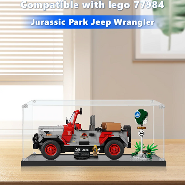 Display Case for LEGO® Jurassic Park Jeep® Wrangler (77984)