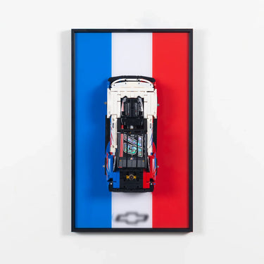 Ścienna rama ekspozycyjna kompatybilna z LEGO® Technic™ NASCAR® Next Gen Chevrolet Camaro ZL1 42153