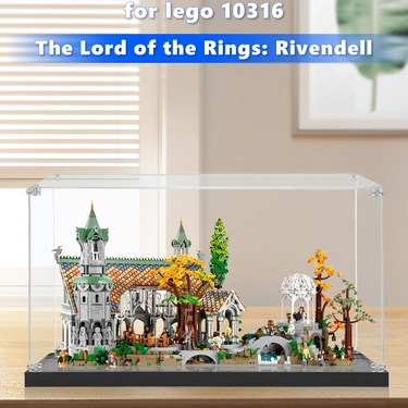 Display case for LEGO® Icons THE LORD OF THE RINGS: RIVENDELL™ 10316 - ICUANUTY