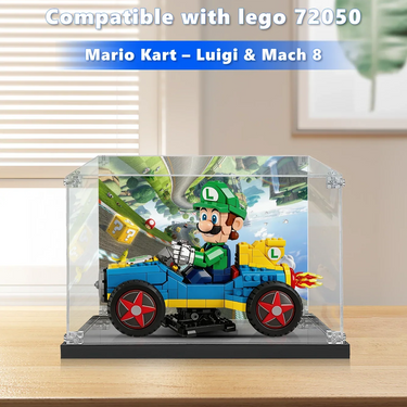 Display Case for LEGO® Super Mario™ Mario Kart™ – Luigi &amp; Mach 8 72050