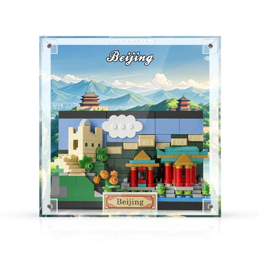 Display Frame for LEGO Beijing Postcard Integrated Acrylic 40654 – 3D Wall Art & Desk Showcase