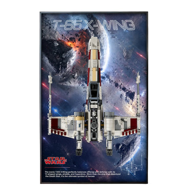 Moldura de parede para exposição do LEGO® Star Wars™ X-Wing Starfighter™ 75355