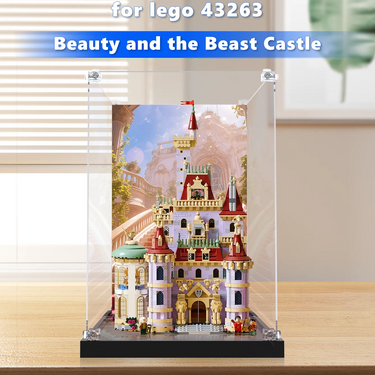 Display case for LEGO® Disney Beauty and the Beast Castle 43263 - ICUANUTY